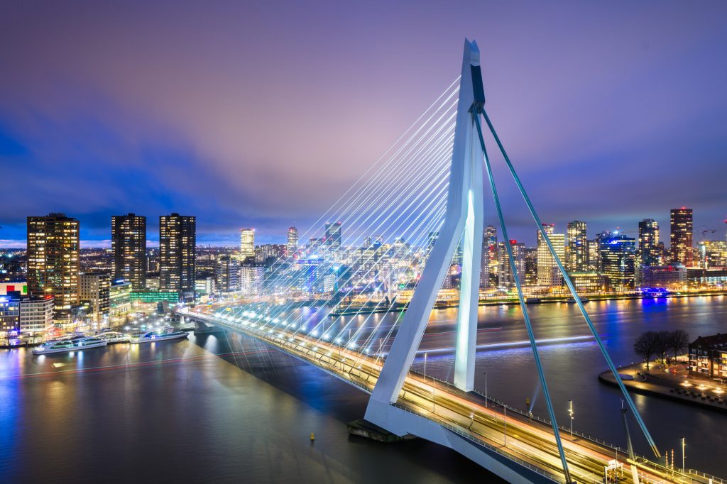 Rotterdam, Niederlande Skyline